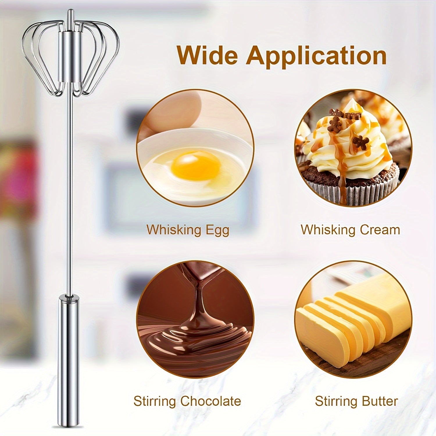 1pc Multifunctional Whisk & Frother