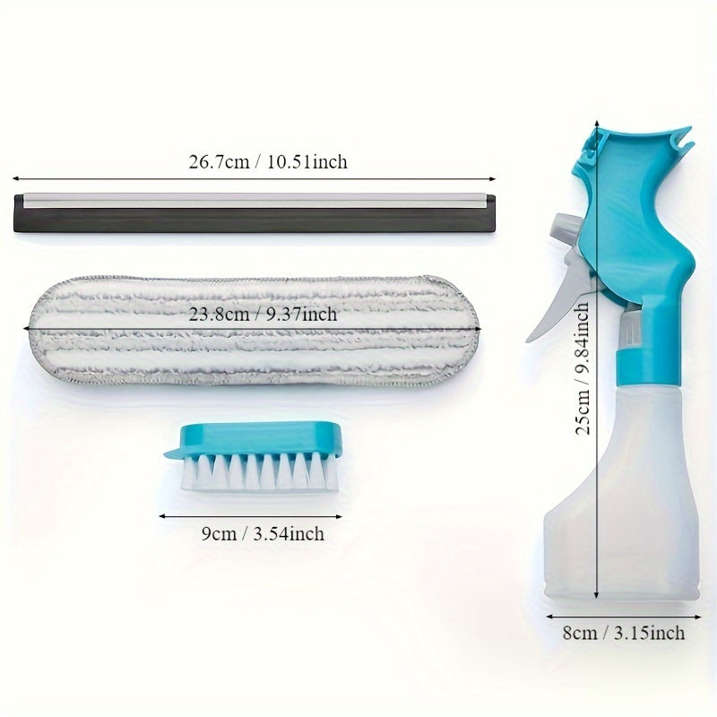 4-in-1 Glass Cleaner Brush, Multipurpose Window Cleaner