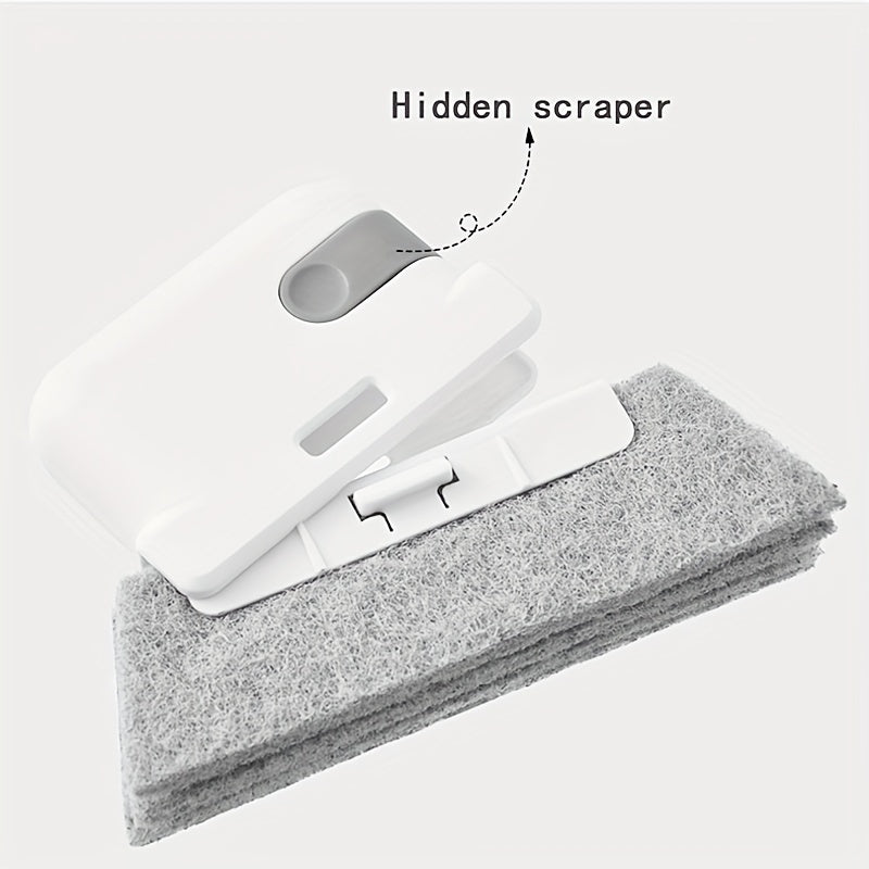 1pc Premium 2-in-1 Window Slot Cleaning Master