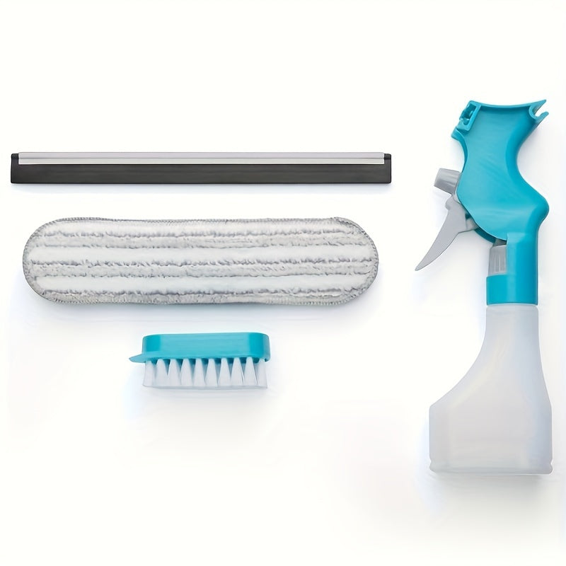 4-in-1 Glass Cleaner Brush, Multipurpose Window Cleaner