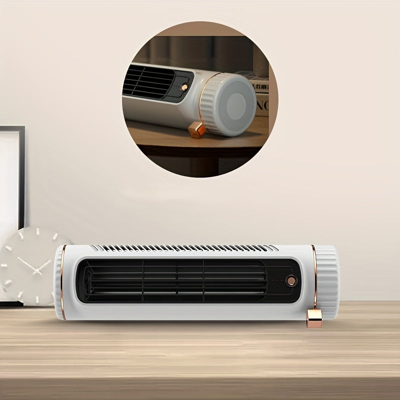 Quiet 3-Speed Portable Fan - USB Rechargeable with 8-Hour Cool Airflow