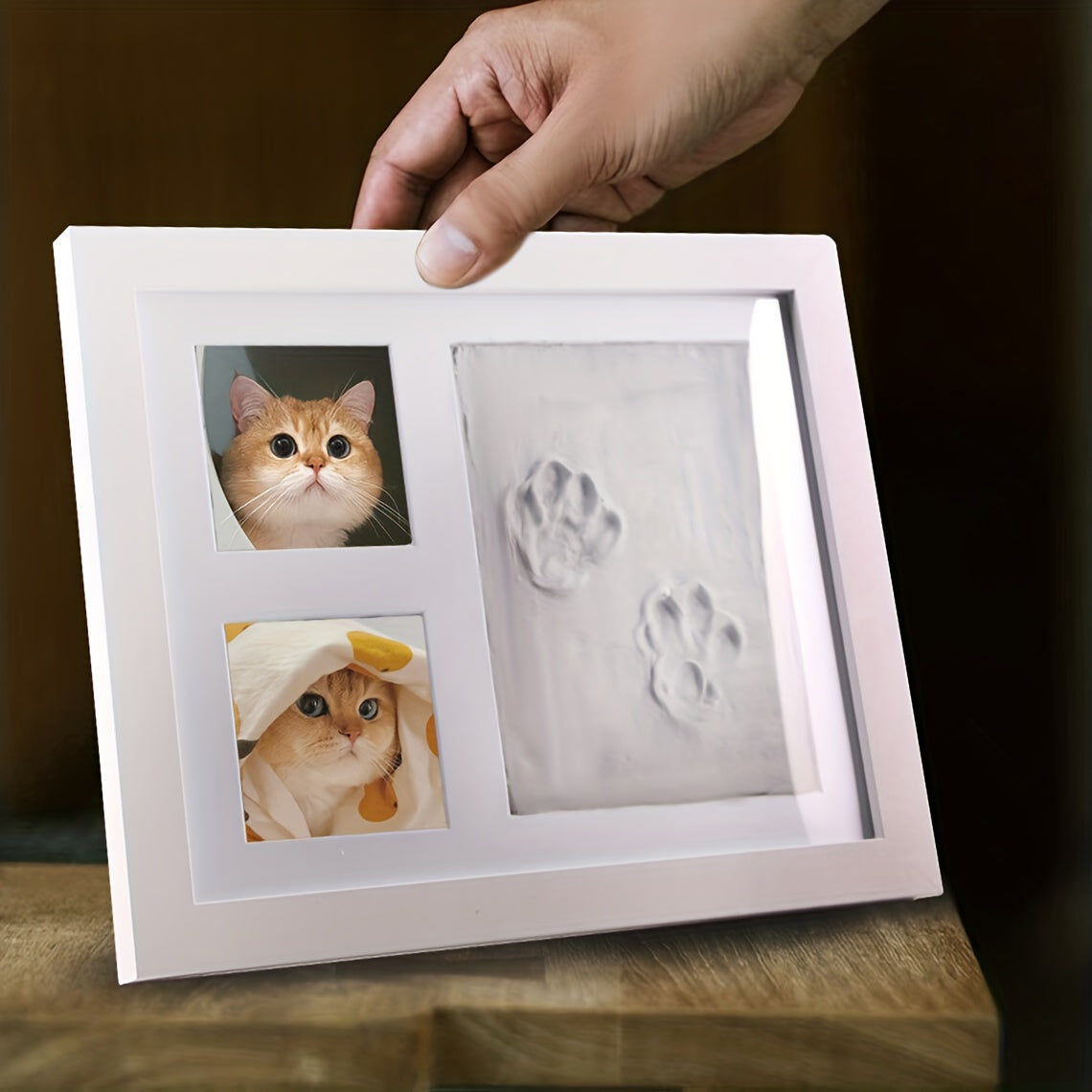 Ultimate Dog Or Cat Pet Pawprint Keepsake Kit & Picture Frame