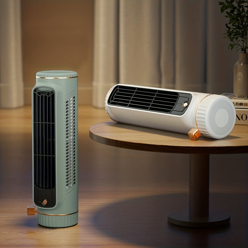 Quiet 3-Speed Portable Fan - USB Rechargeable with 8-Hour Cool Airflow