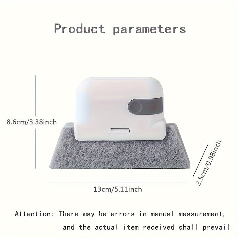 1pc Premium 2-in-1 Window Slot Cleaning Master
