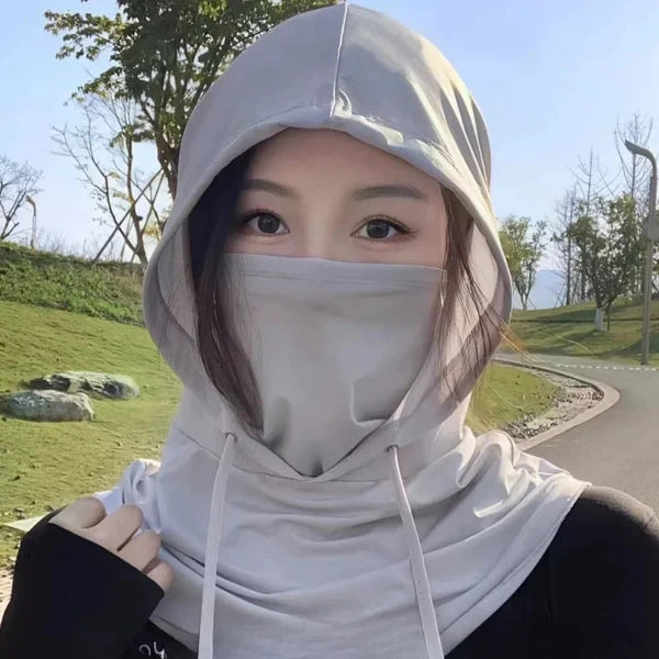 Balaclava Face Mask Sun/UV Protection Breathable Long Neck Covers for Hooded Sun Hat Mask