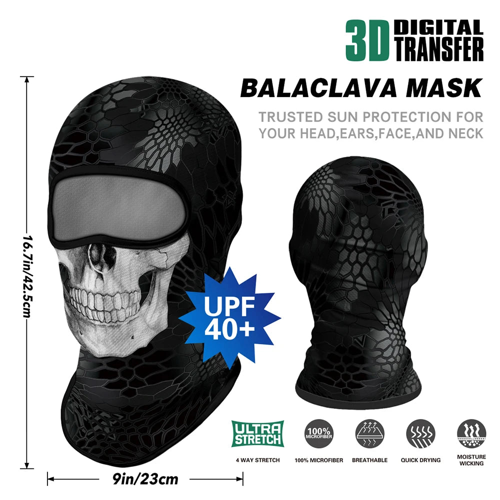 Skull BalaclavaFull Face Mask Neck Cover