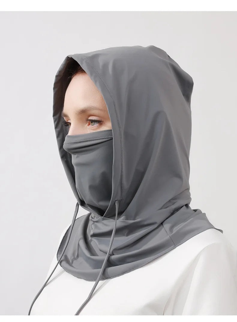 Balaclava Men Women Face Mask Sun/UV Protection Breathable Long Neck Covers for Cycling Motorcycle Fishing Hooded Sun hat mask