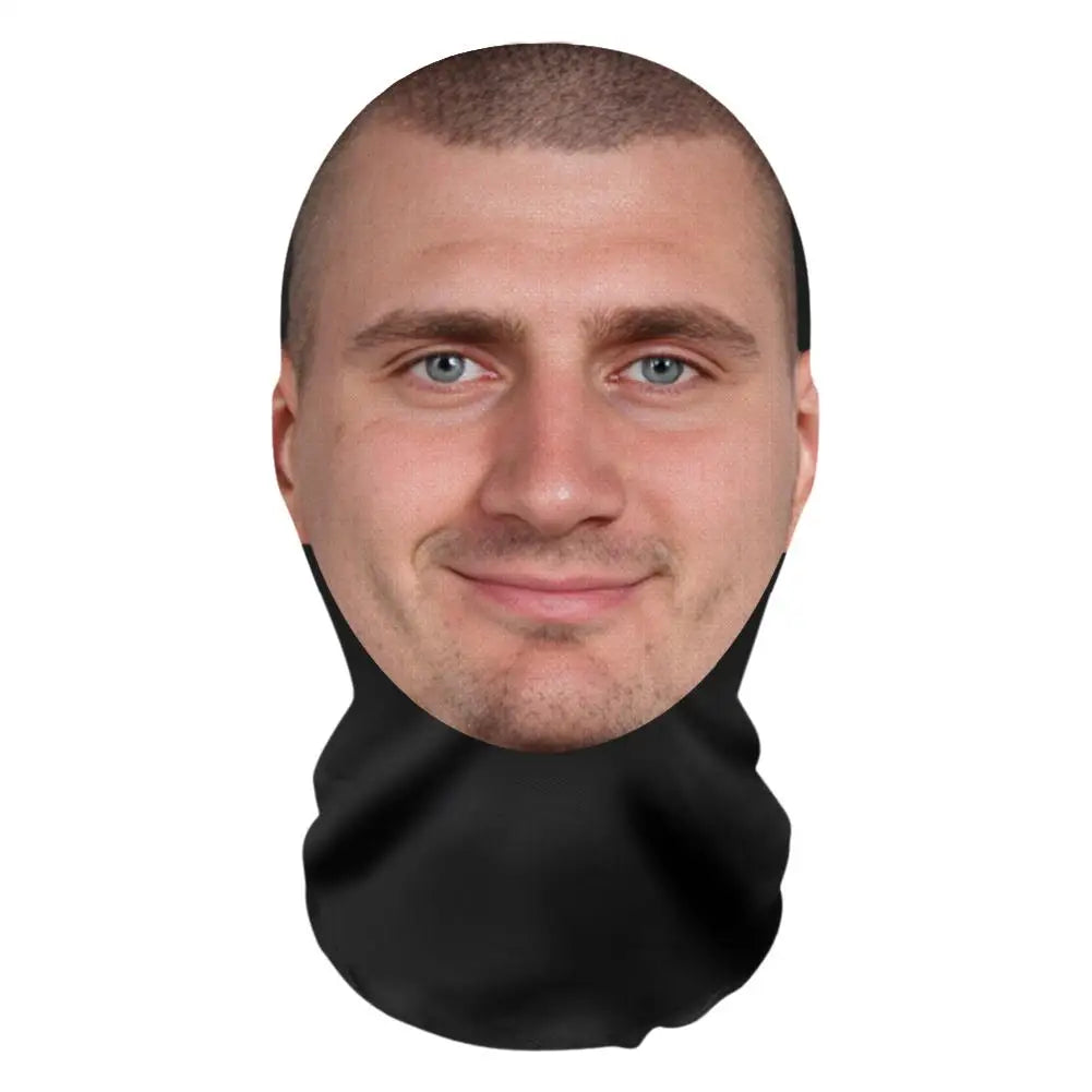 Balaclava Hat 3D Mask Facial Performance Parody Prank Headgear Seamless Kanye Face Mask NBA League Star Hop Hood Dropshipping