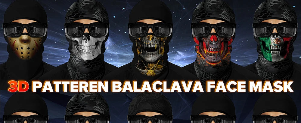 Skull BalaclavaFull Face Mask Neck Cover