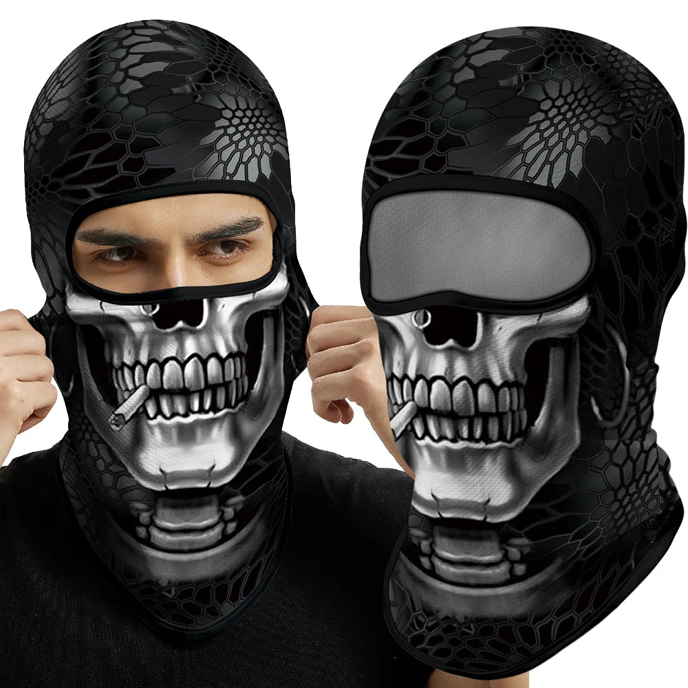 Skull BalaclavaFull Face Mask Neck Cover