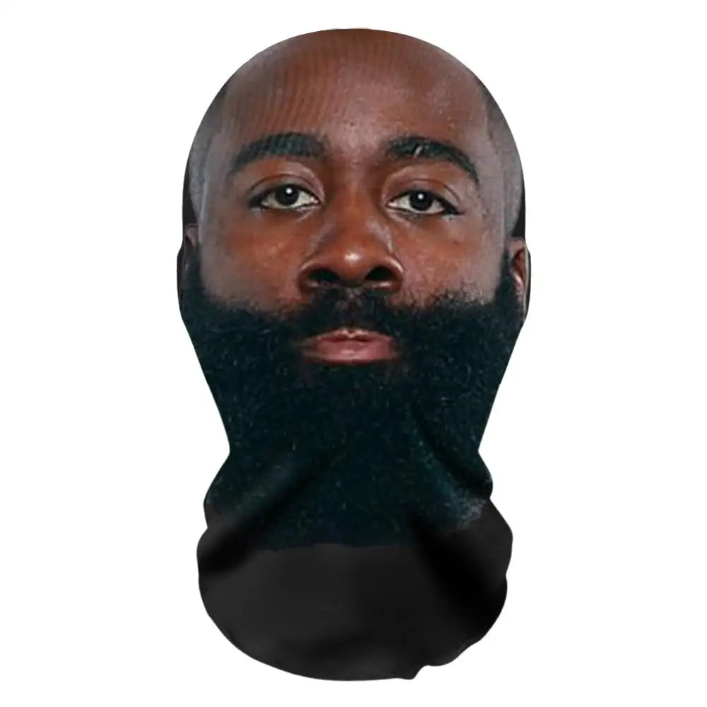 Balaclava Hat 3D Mask Facial Performance Parody Prank Headgear Seamless Kanye Face Mask NBA League Star Hop Hood Dropshipping