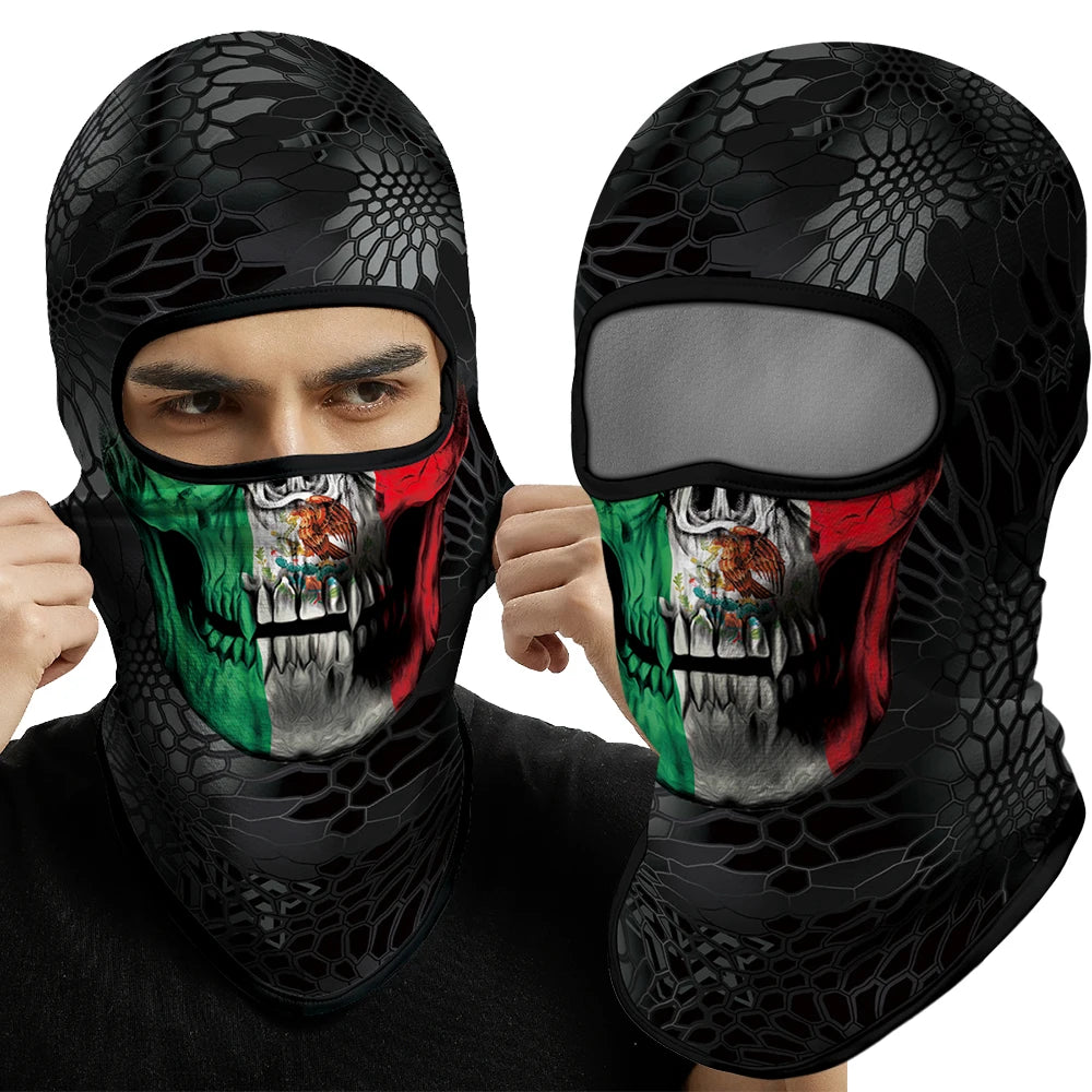Skull BalaclavaFull Face Mask Neck Cover