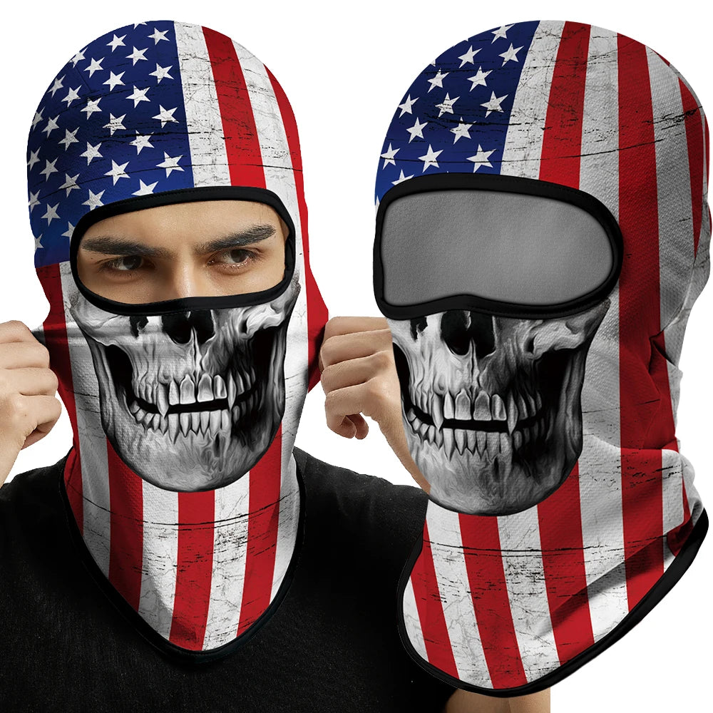 Skull BalaclavaFull Face Mask Neck Cover