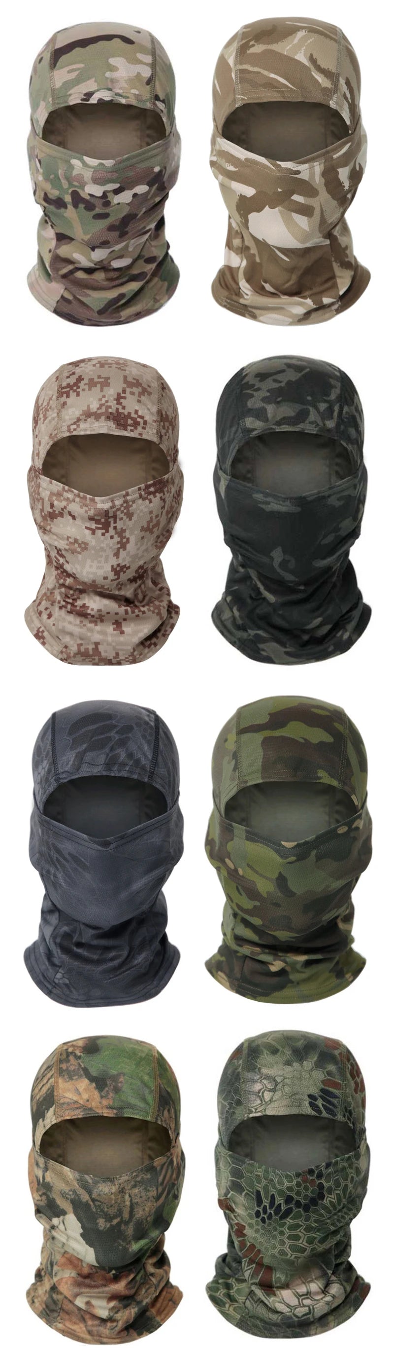 Balaclava Full Face Mask Hat Hunting Bicycle Cycling Bandana Neck Sunprotect Insect Proof Breathable