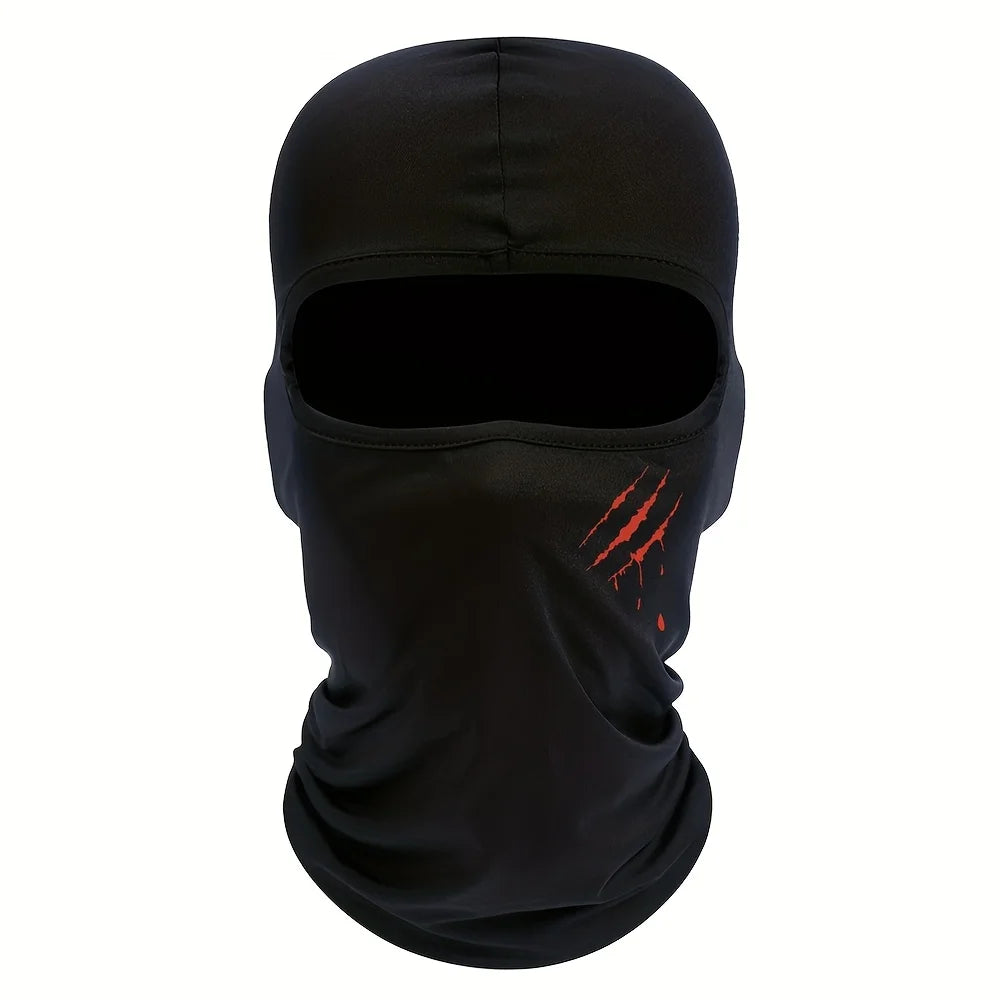 Balaclava Face Mask for Men and Women Outdoor Cycling Skiing Face Mask Breathable, Windproof, Sunscreen, Claw Print Design