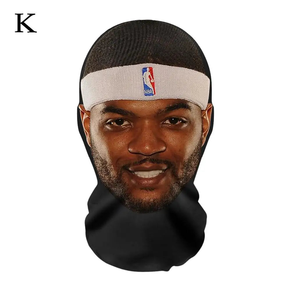 Balaclava Hat 3D Mask Facial Performance Parody Prank Headgear Seamless Kanye Face Mask NBA League Star Hop Hood Dropshipping
