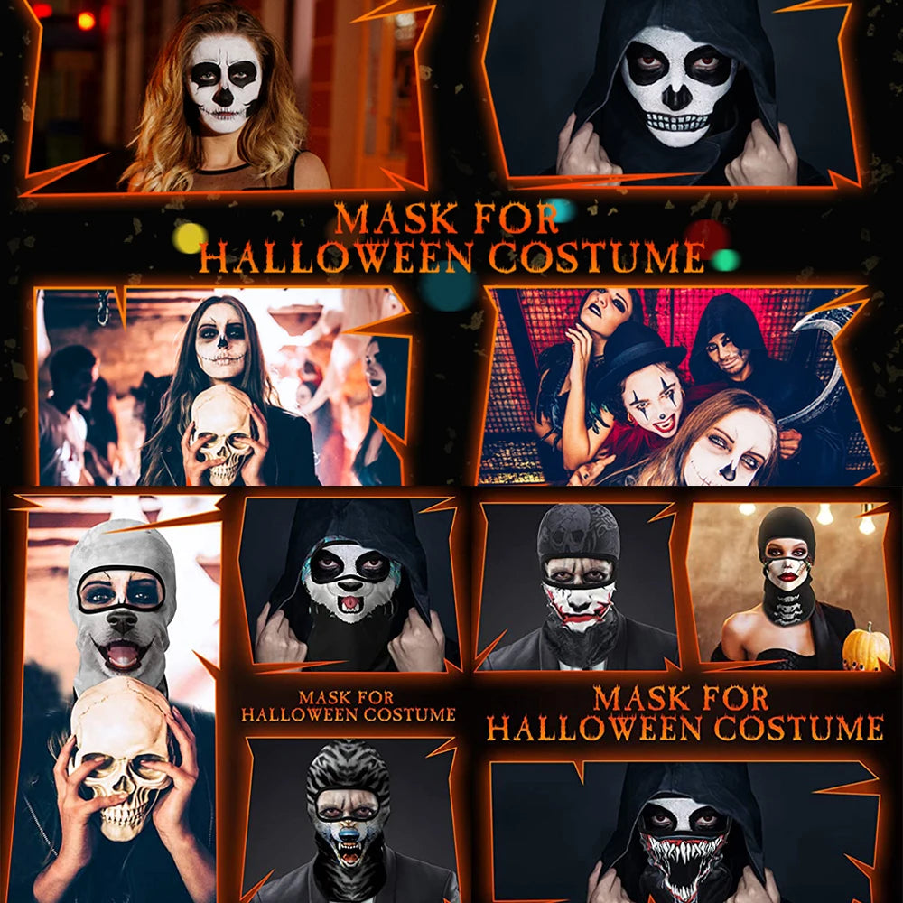 Skull BalaclavaFull Face Mask Neck Cover