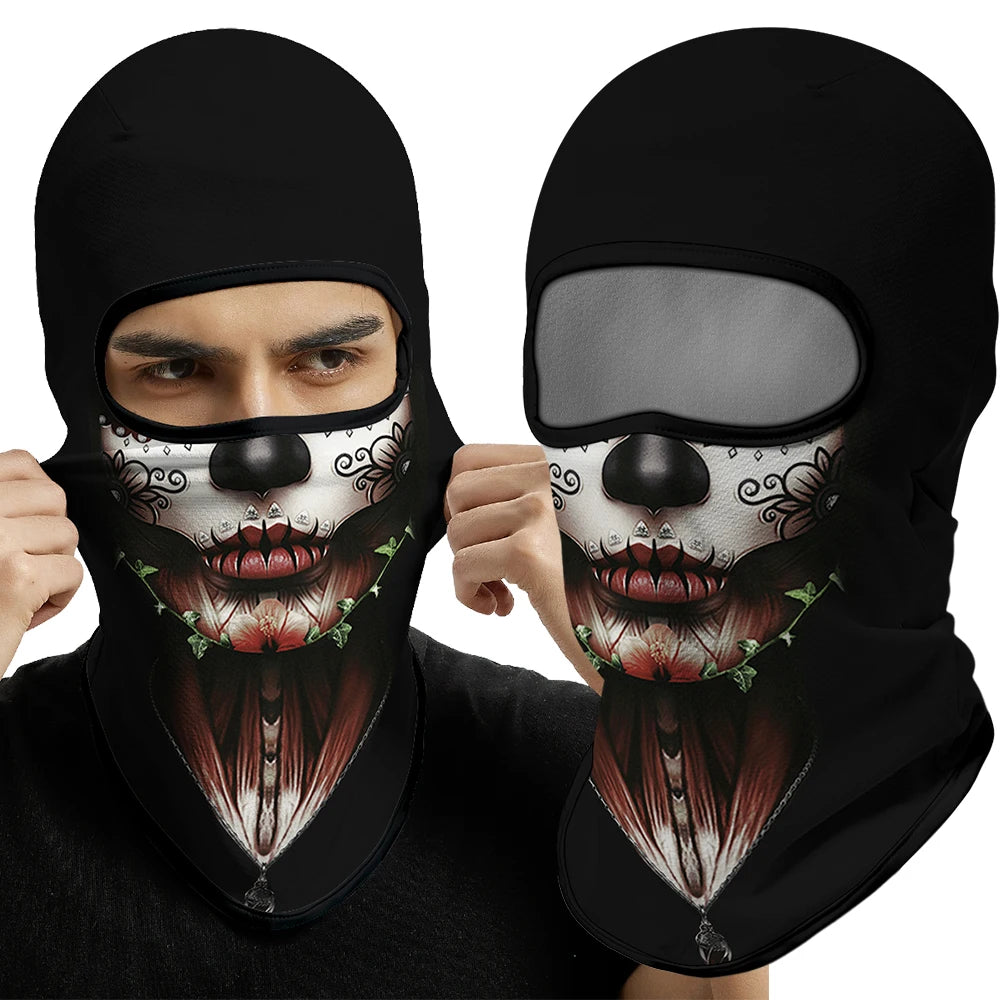 Skull BalaclavaFull Face Mask Neck Cover