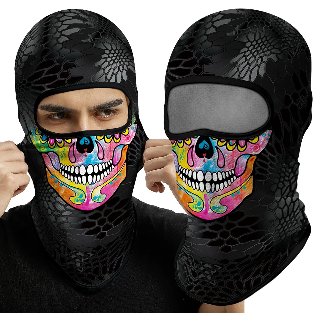Skull BalaclavaFull Face Mask Neck Cover