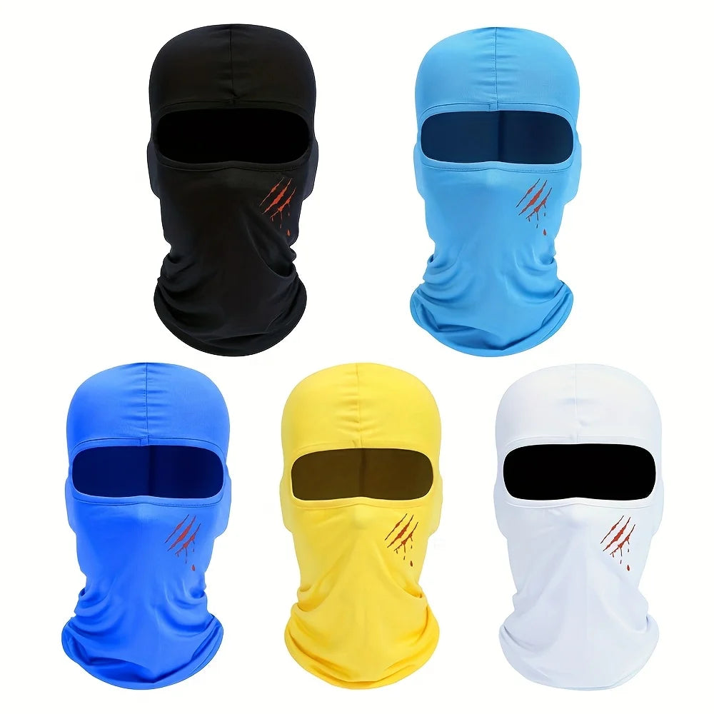 Balaclava Face Mask for Men and Women Outdoor Cycling Skiing Face Mask Breathable, Windproof, Sunscreen, Claw Print Design