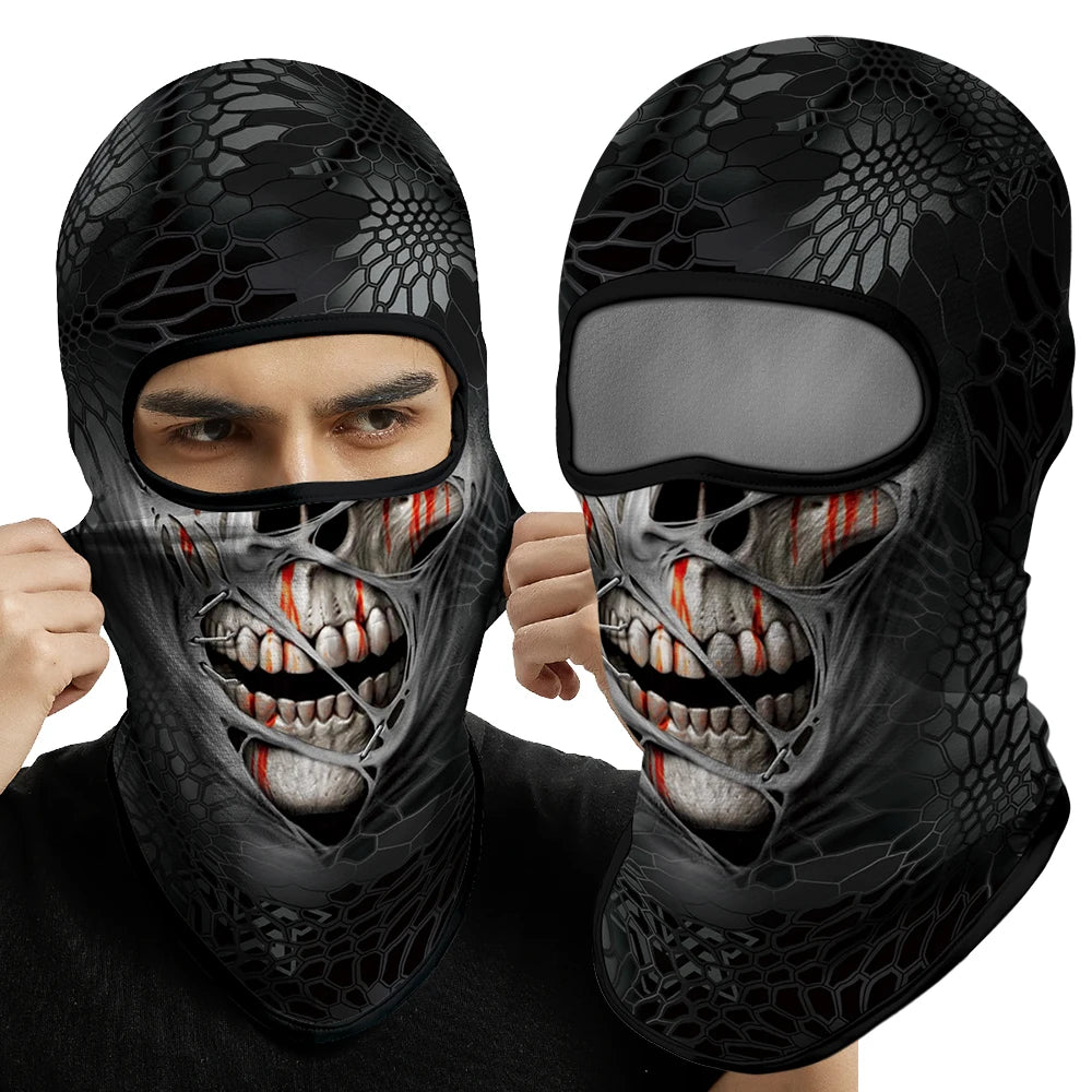 Skull BalaclavaFull Face Mask Neck Cover