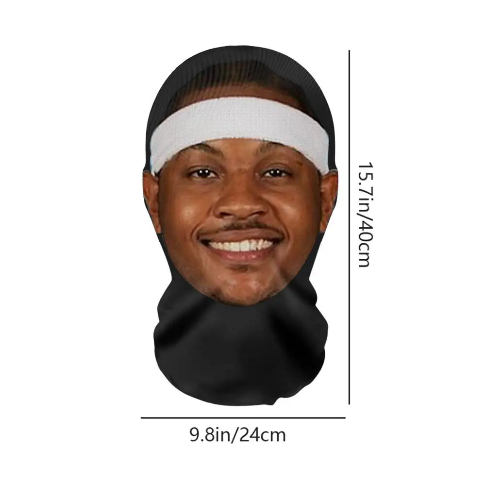 Balaclava Hat 3D Mask Facial Performance Parody Prank Headgear Seamless Kanye Face Mask NBA League Star Hop Hood Dropshipping