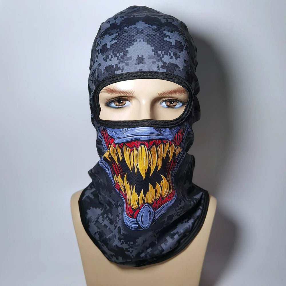 Skull BalaclavaFull Face Mask Neck Cover