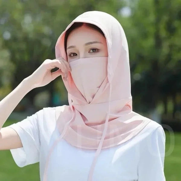 Balaclava Face Mask Sun/UV Protection Breathable Long Neck Covers for Hooded Sun Hat Mask