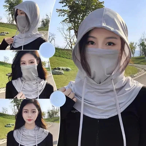Balaclava Face Mask Sun/UV Protection Breathable Long Neck Covers for Hooded Sun Hat Mask