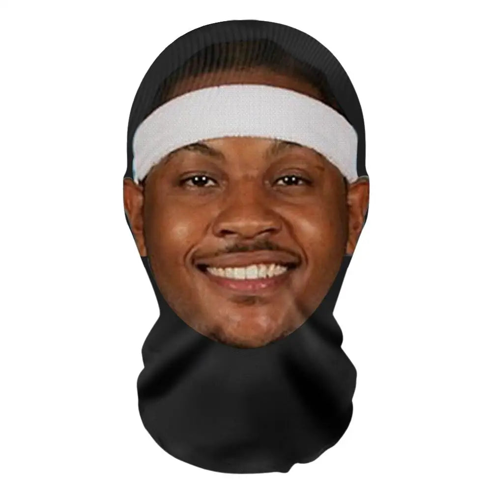 Balaclava Hat 3D Mask Facial Performance Parody Prank Headgear Seamless Kanye Face Mask NBA League Star Hop Hood Dropshipping
