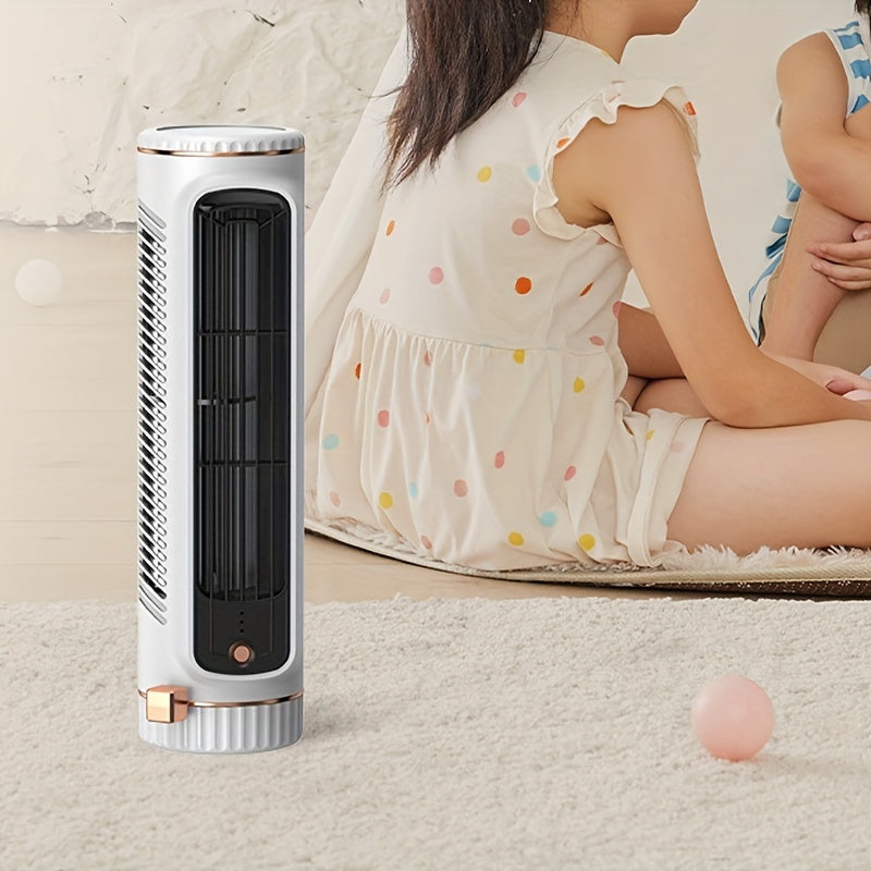 Quiet 3-Speed Portable Fan - USB Rechargeable with 8-Hour Cool Airflow