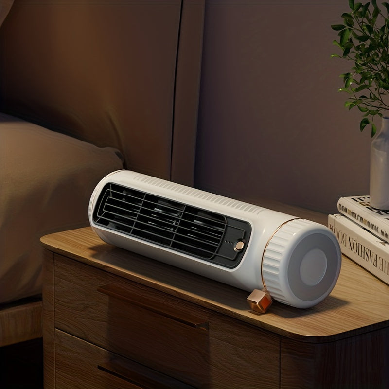 Quiet 3-Speed Portable Fan - USB Rechargeable with 8-Hour Cool Airflow