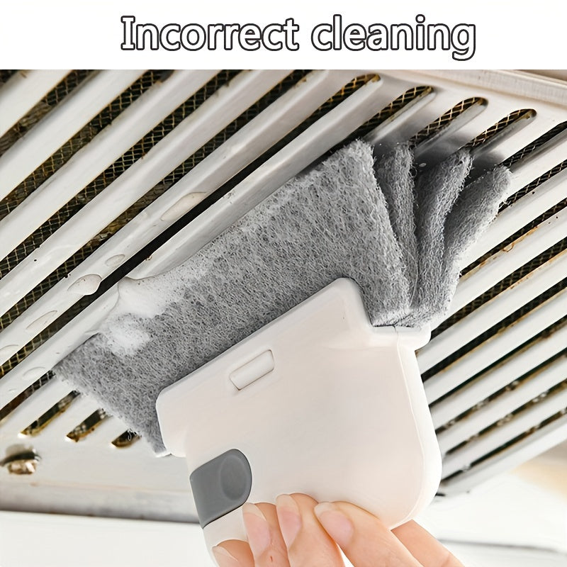 1pc Premium 2-in-1 Window Slot Cleaning Master