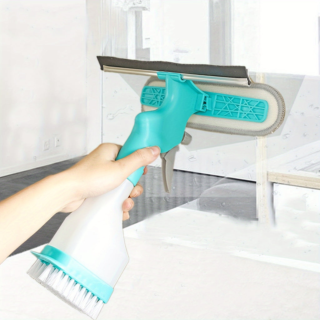4-in-1 Glass Cleaner Brush, Multipurpose Window Cleaner